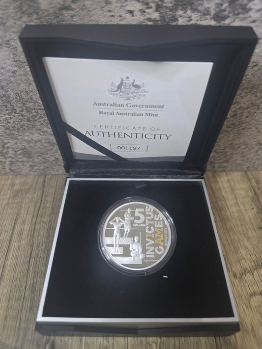 Invictus Games, For Our Wounded Warriors 1oz 2018