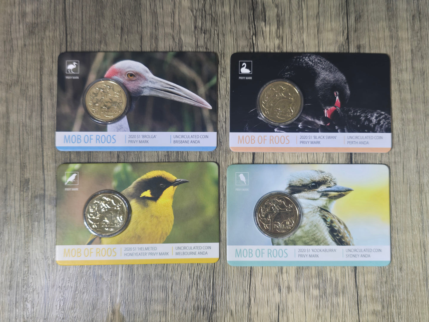ANDA $1 Mob of Roos 2022 Privy 4-card Set, with folder