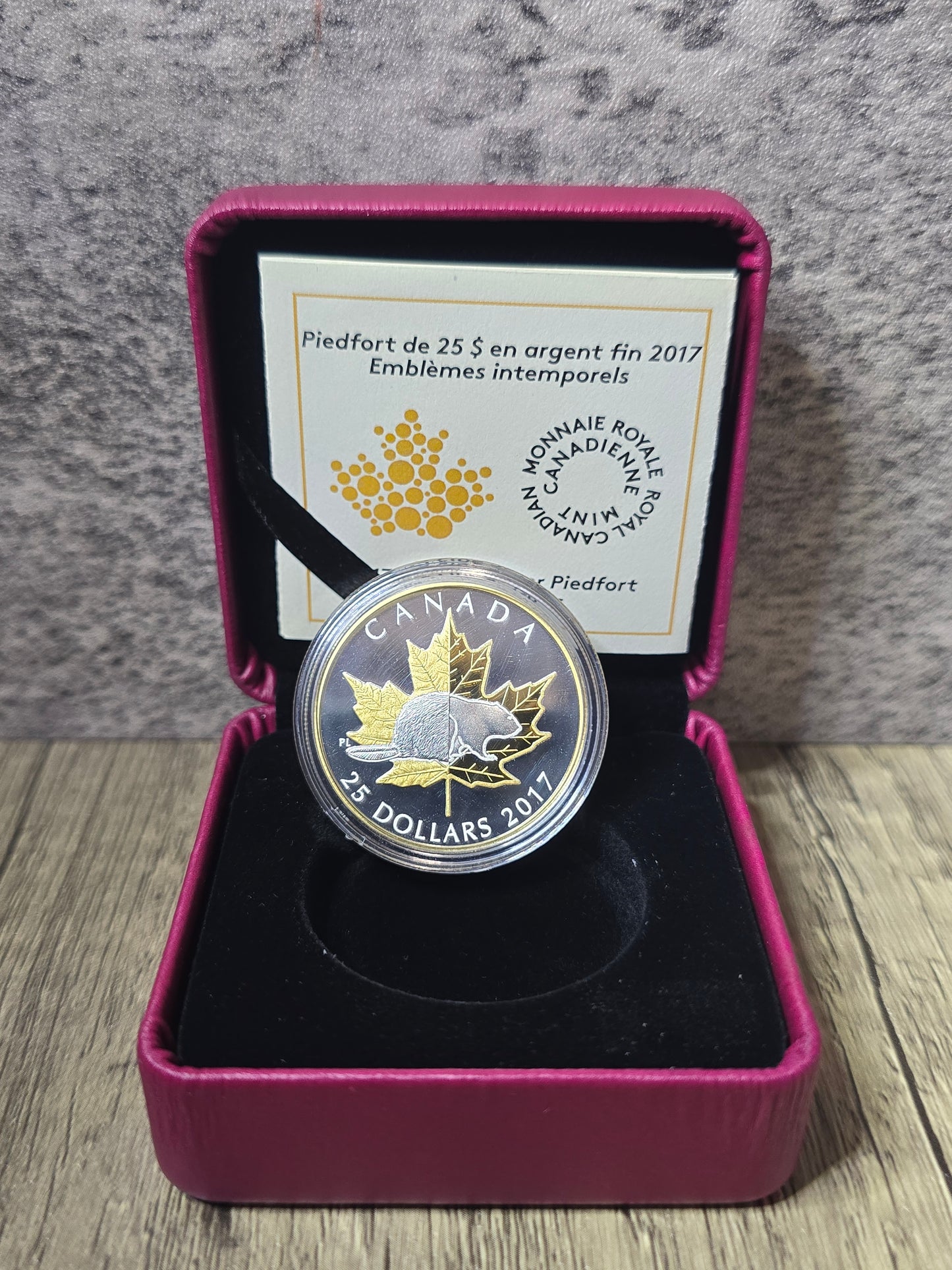 Canada Gold Gilded Beaver proof $25 1oz 2017