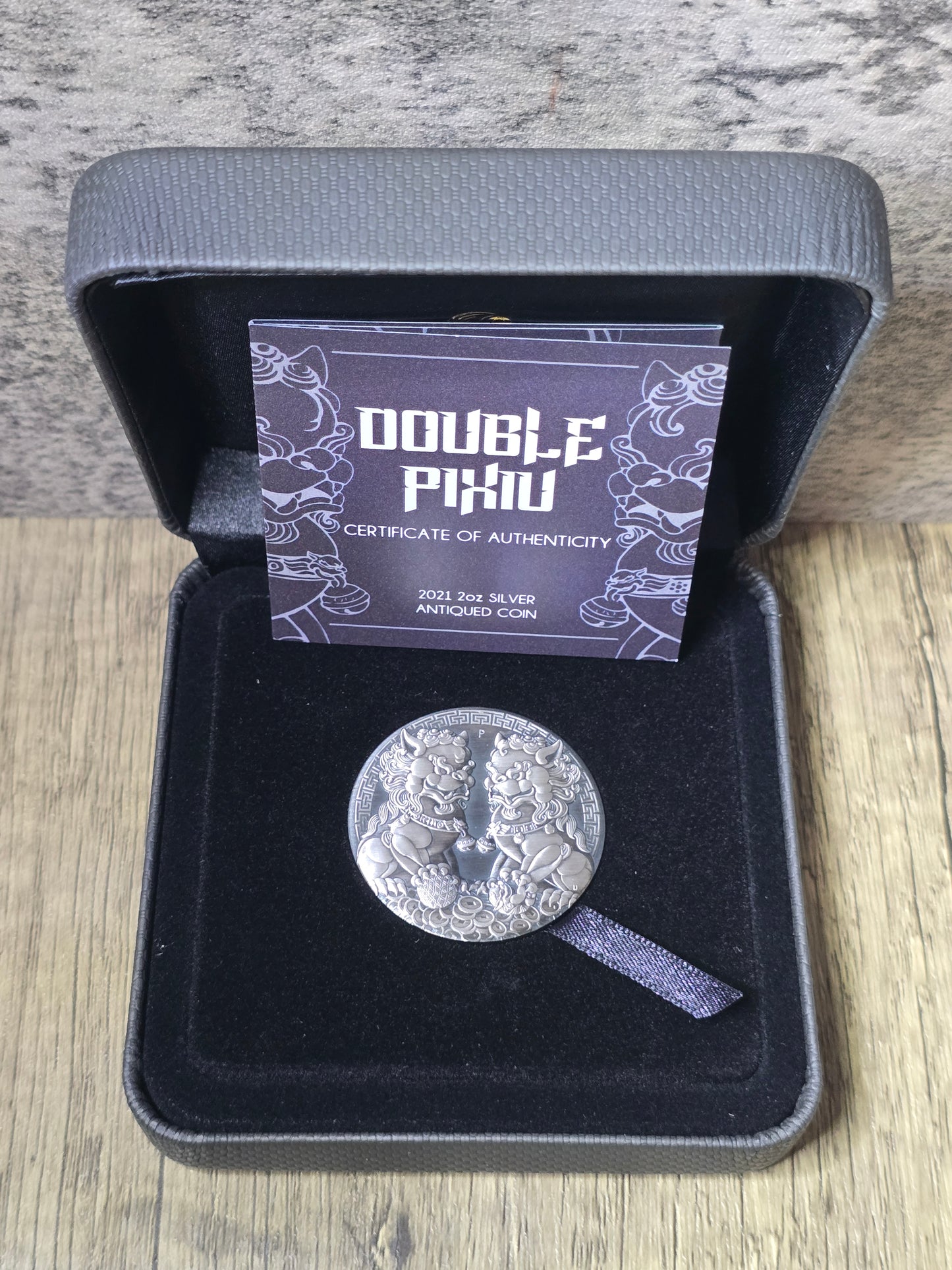 Double Pixiu 2oz Antique 2021
