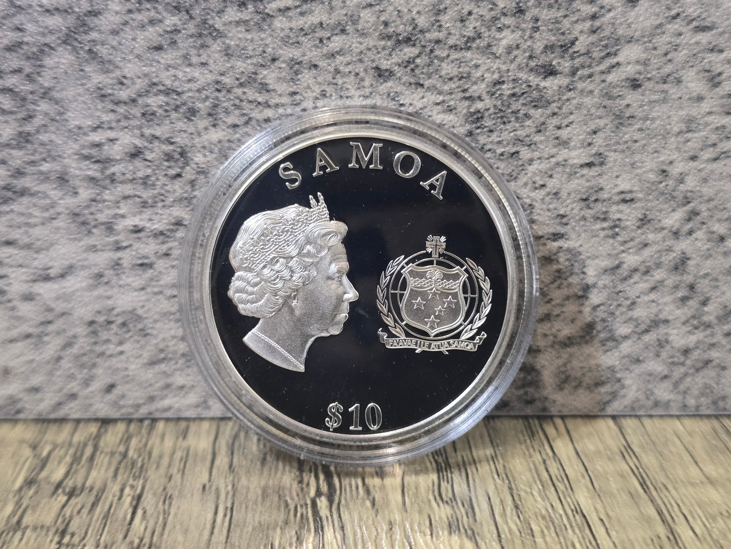 2012 Samoa $10 Proof Silver 1oz Diamond Jubilee Elizabeth II