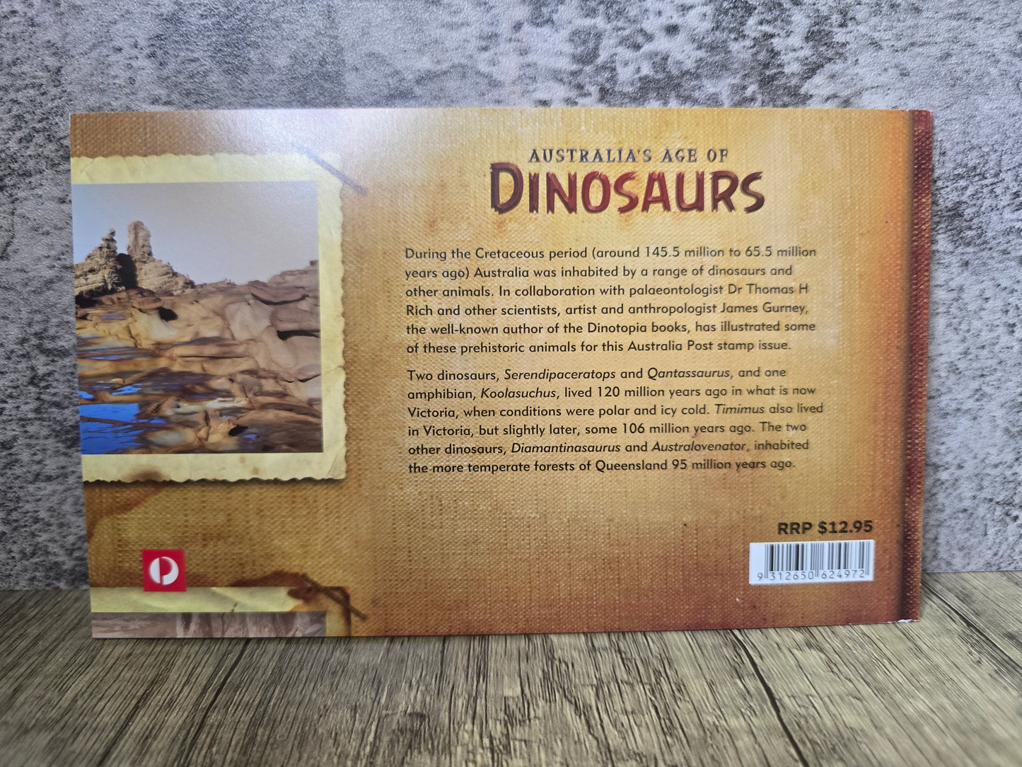 Australia's Age of Dinosaurs, Stamp Booklet, Unused