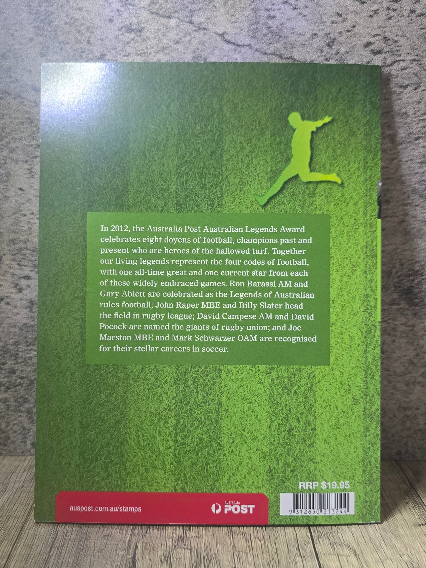 The Top of Their Game, Australian Legends of Football 2012, Stamp Booklet, Unused