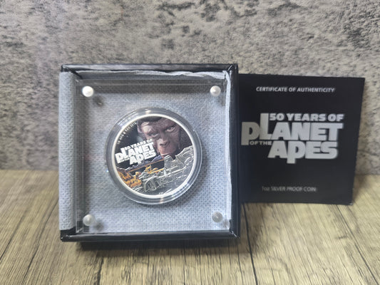 Planet Of The Apes 50th Anniversary 1oz 2018