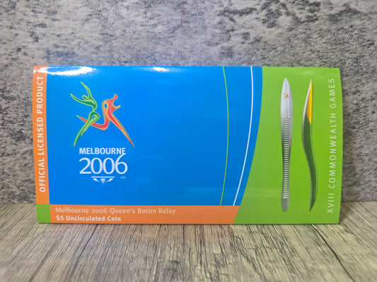 Melbourne 2006 Baton Relay $5 Albr