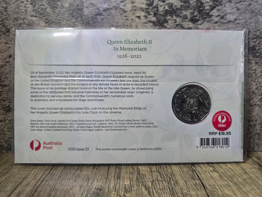 Queen Elizabeth II Memoriam 50c PNC 2023