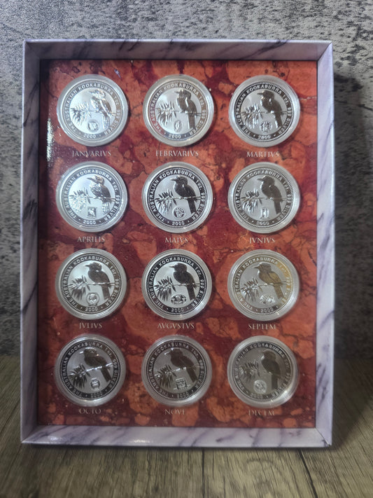 Kookaburra Millennium Calendar 12oz set, 2000