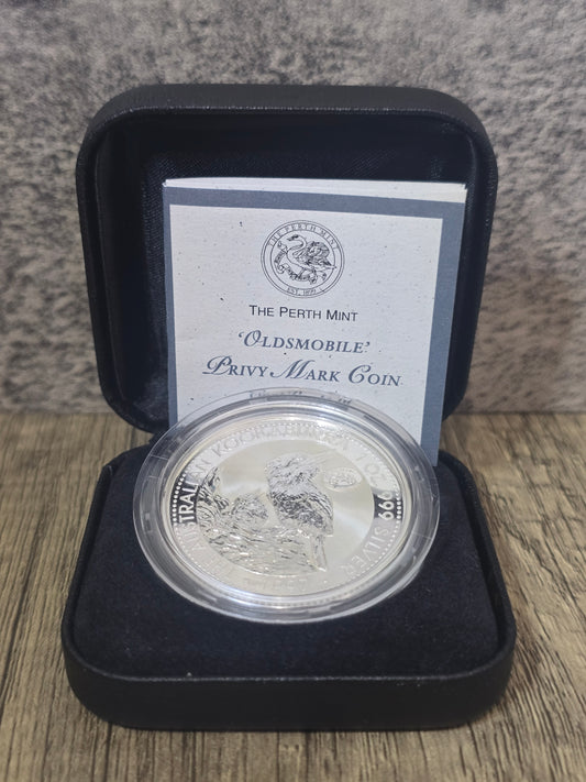 Kookaburra OldsMobile 100th Anniversary Privy 1oz, 1997