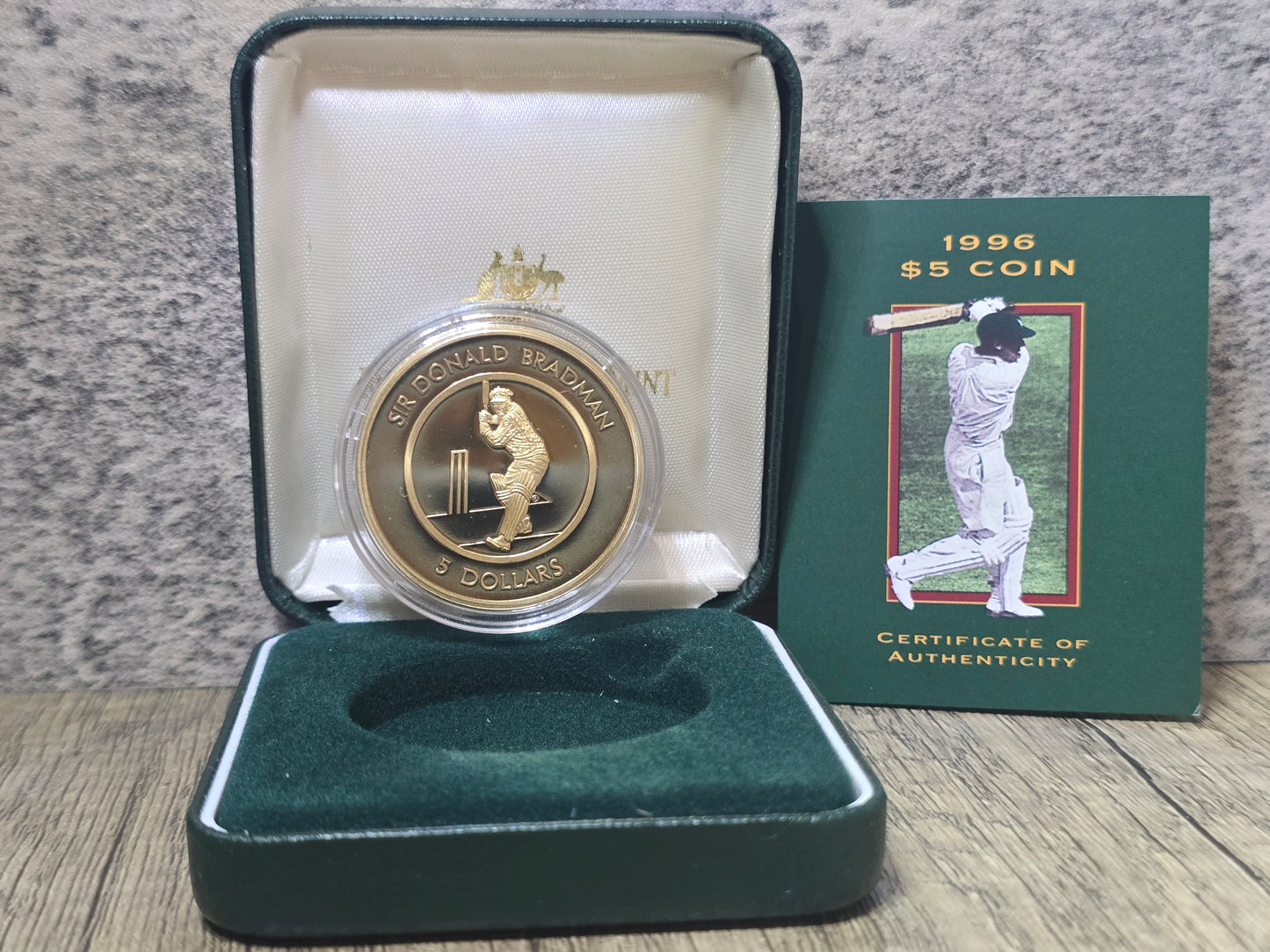 Don Bradman $5 Albr Proof, 1996