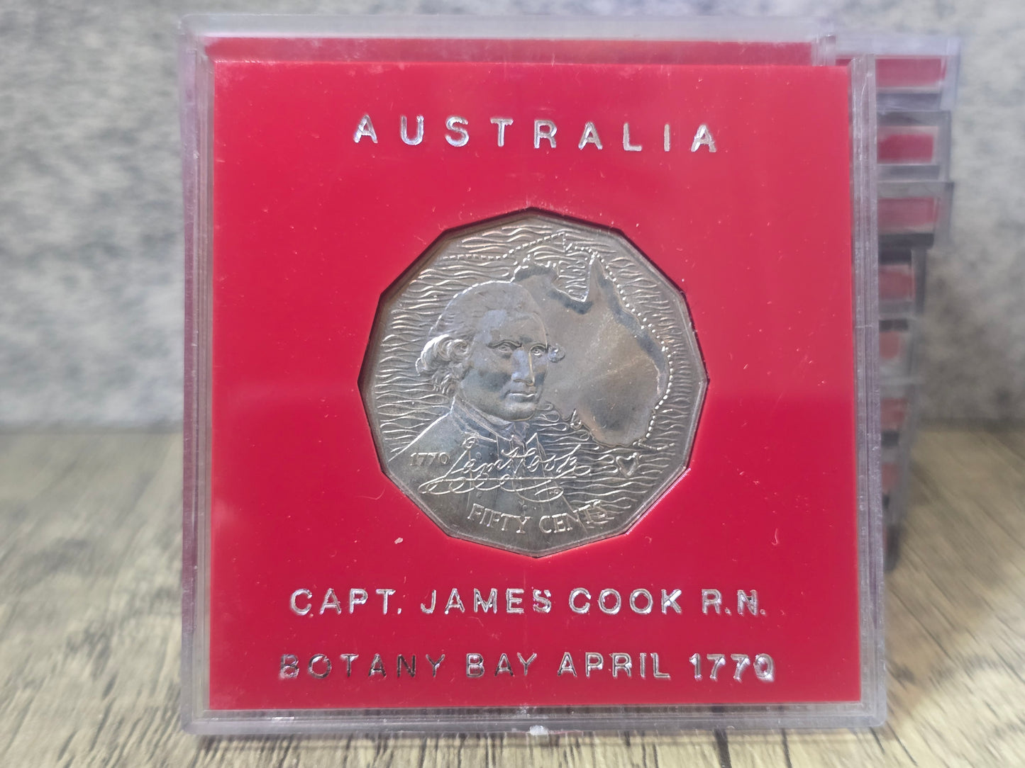 1970 Captain Cook Specimen 50c (quadrum)