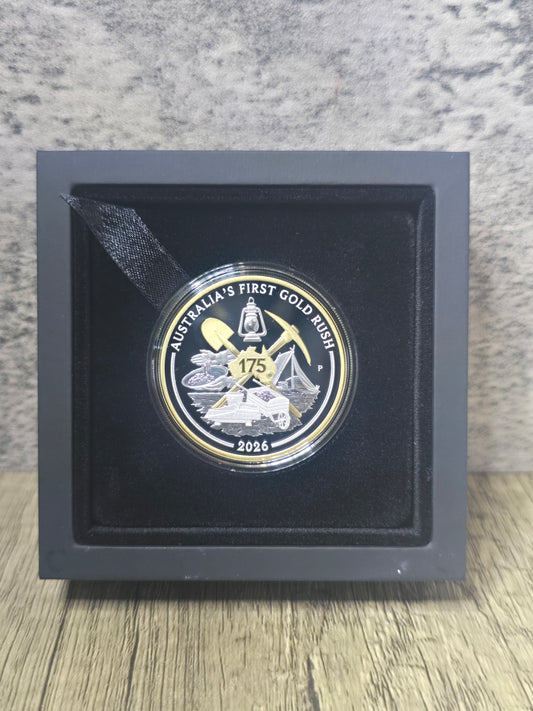 Australia's First Gold Rush 175th Anniversary, 1oz proof, 2026