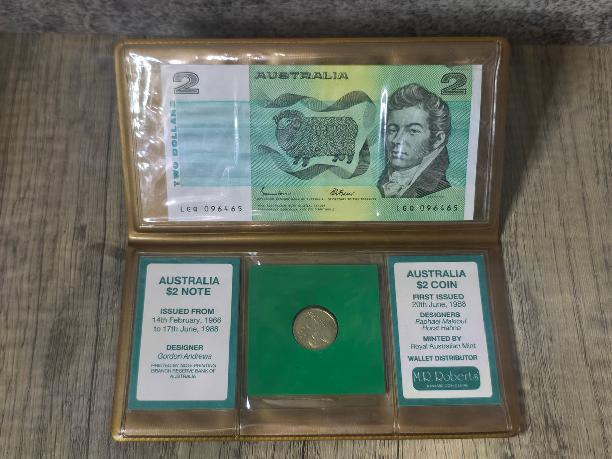 Last $2 Note, First $2 Coin, Wallet