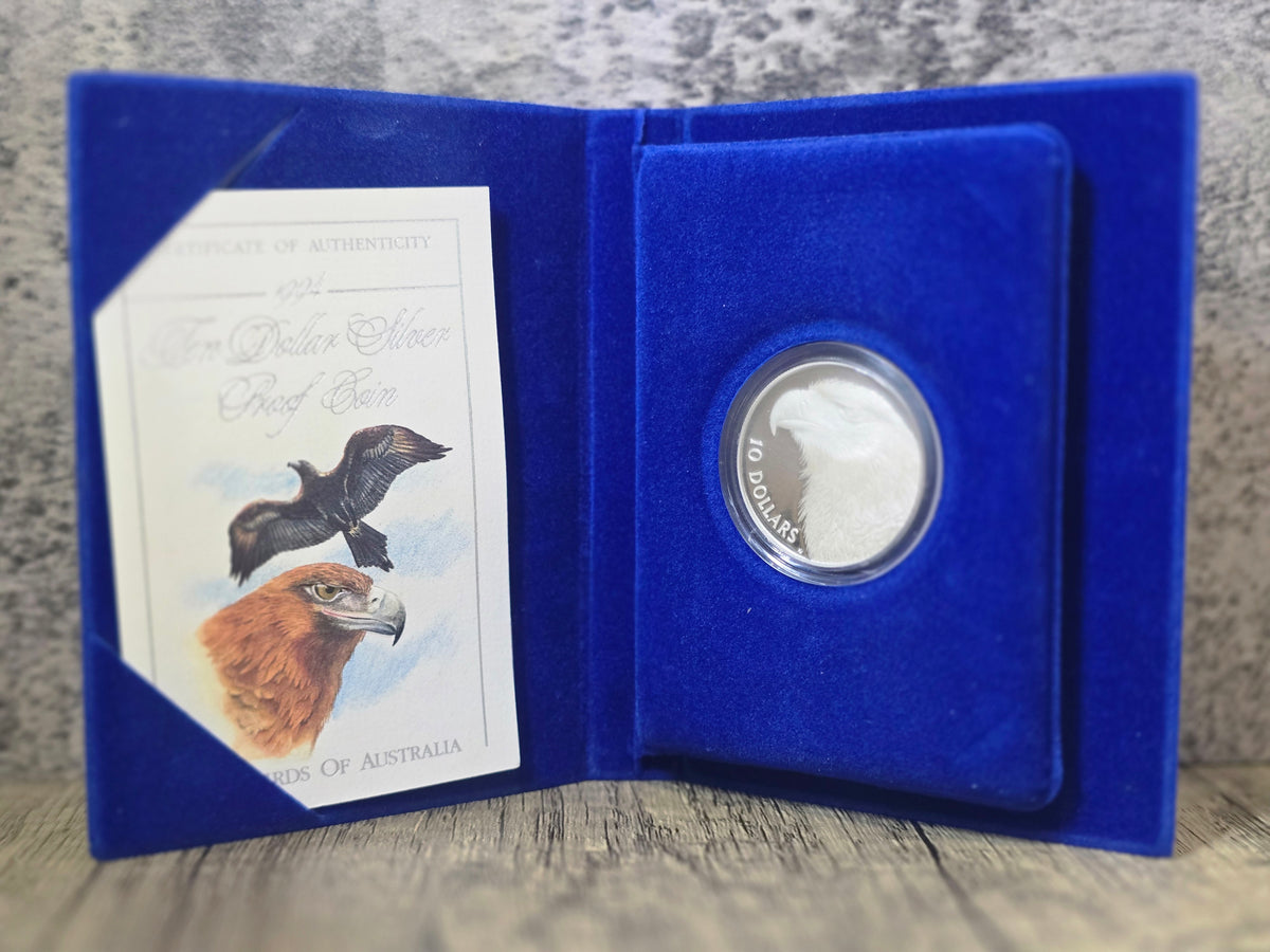 Birds of Australia $10 Proof WedgeTailed Eagle 1994