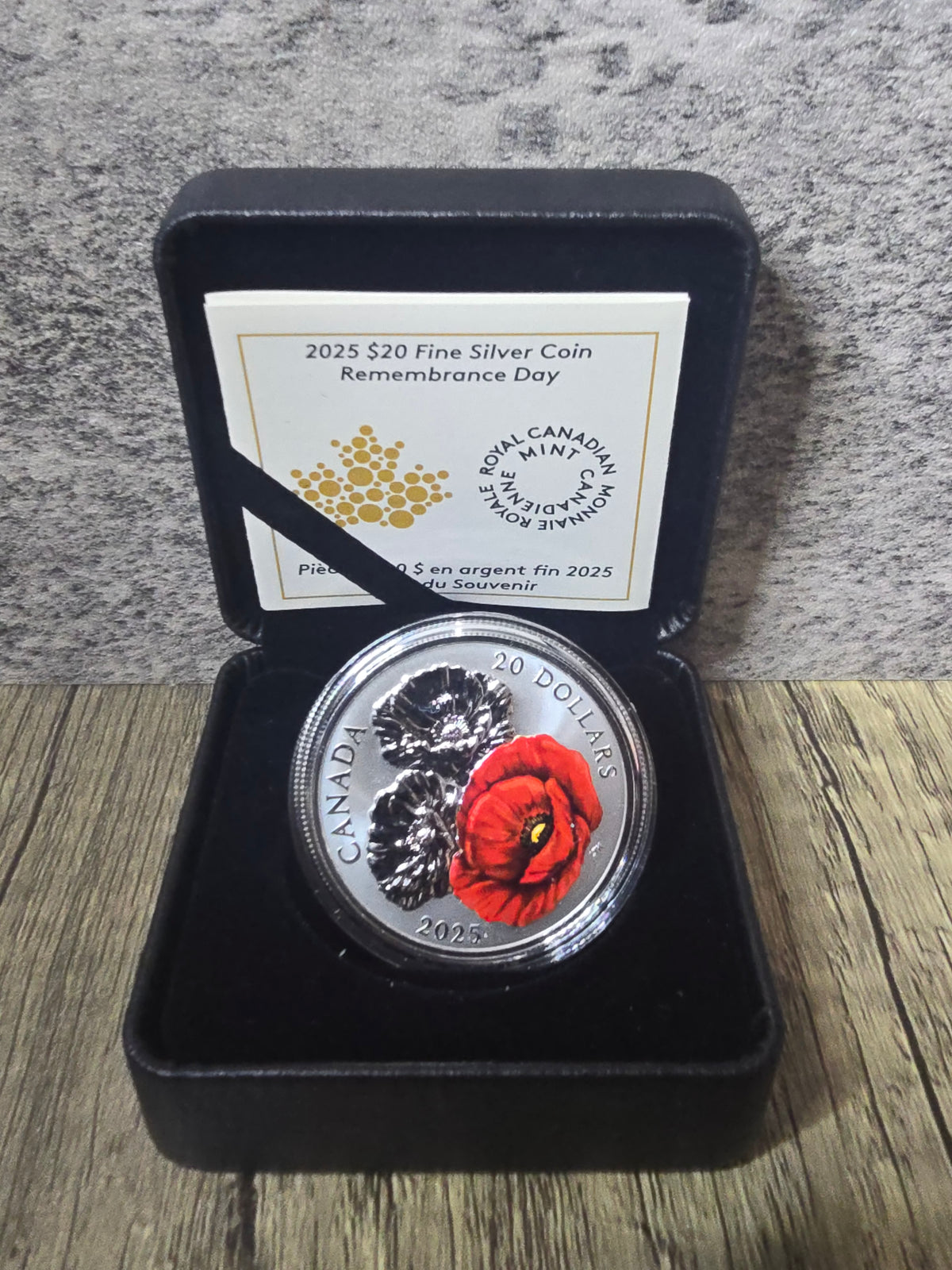 Poppy Remembrance Canada Proof 1oz 2025