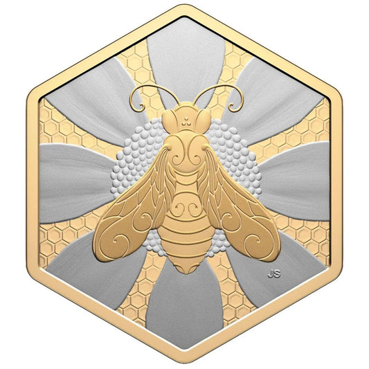 HoneyBee 1oz Gold Gilded Canada 2025