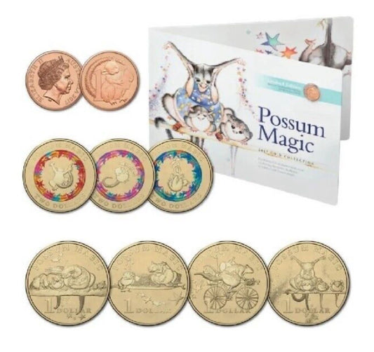 Possum Magic 7 coin folder 2017