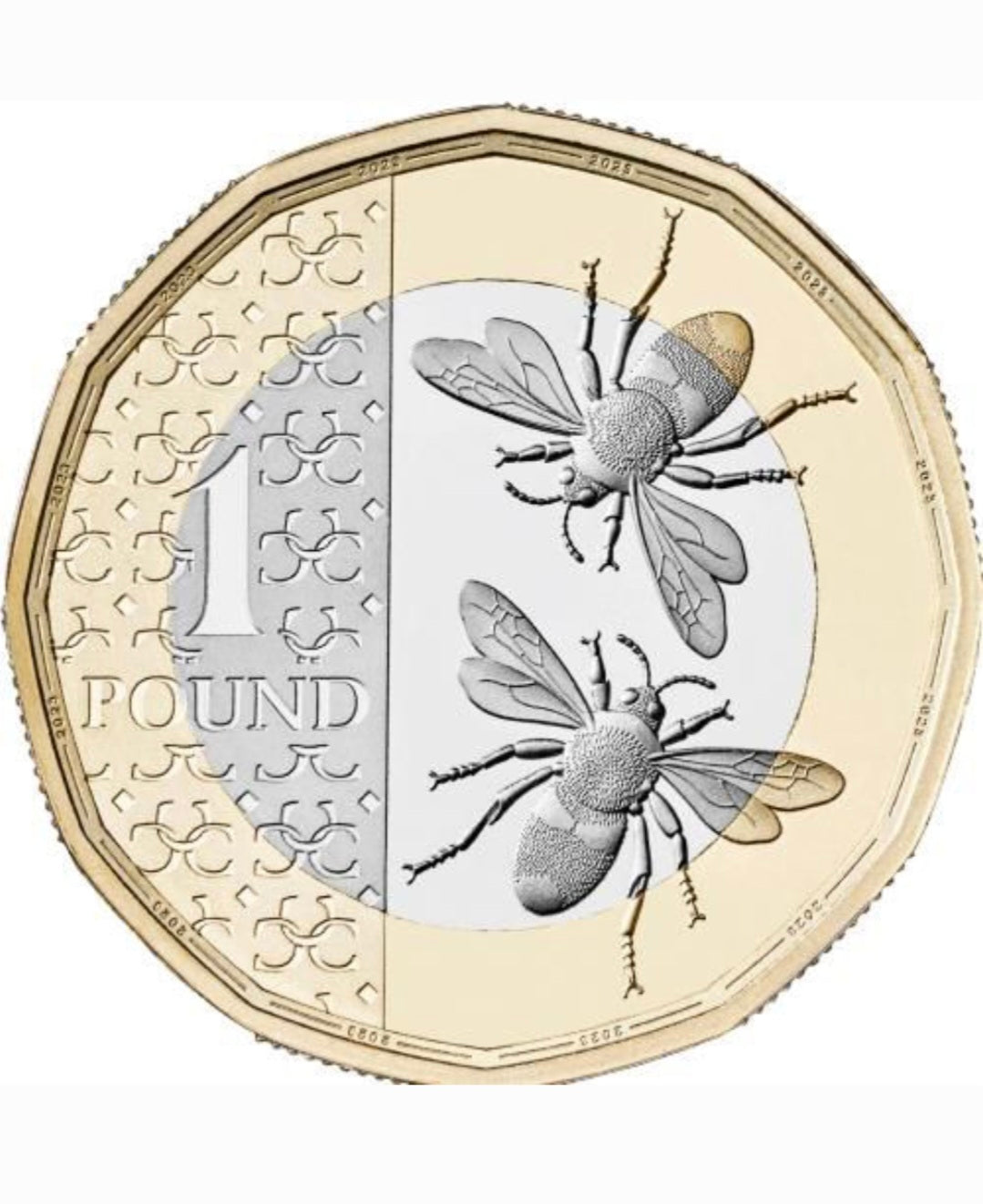 Honey Bee £1 UK 2025