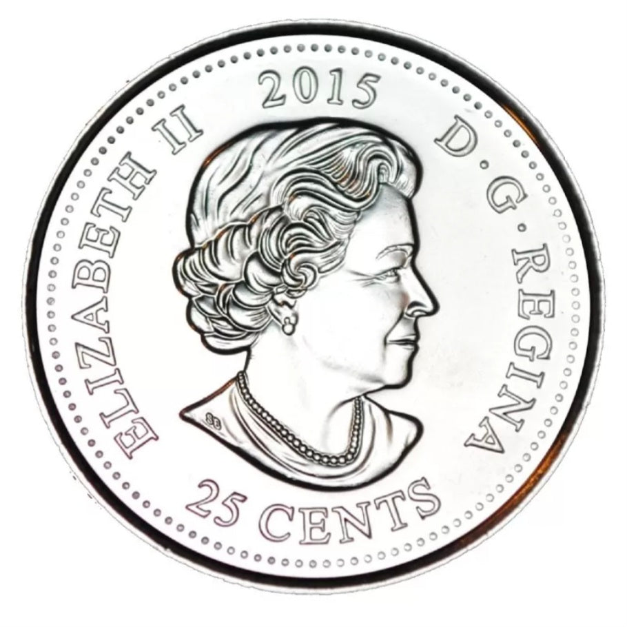 Canada 2015 Remembrance Red Poppy Quarter UNC