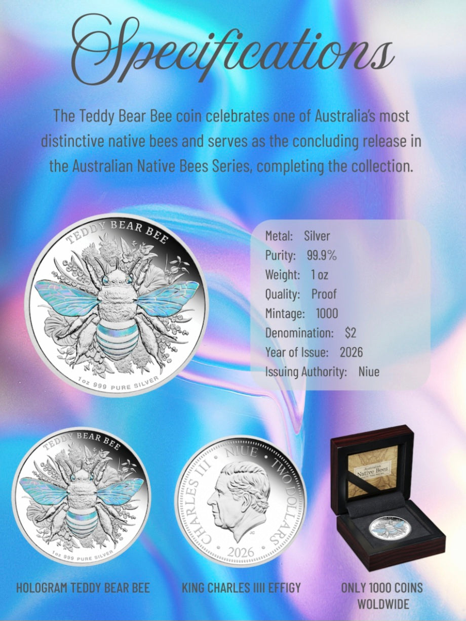 The Teddy Bear Bee 1oz Hologram 2026