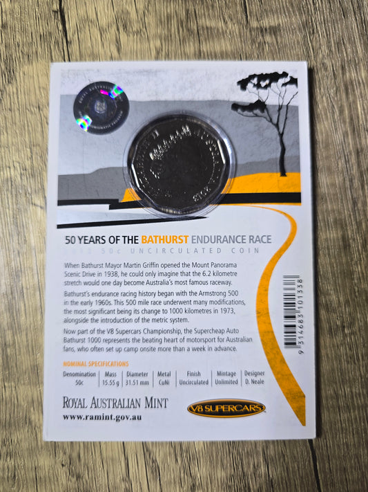 Bathurst 50th Anniversary 50c card 2013