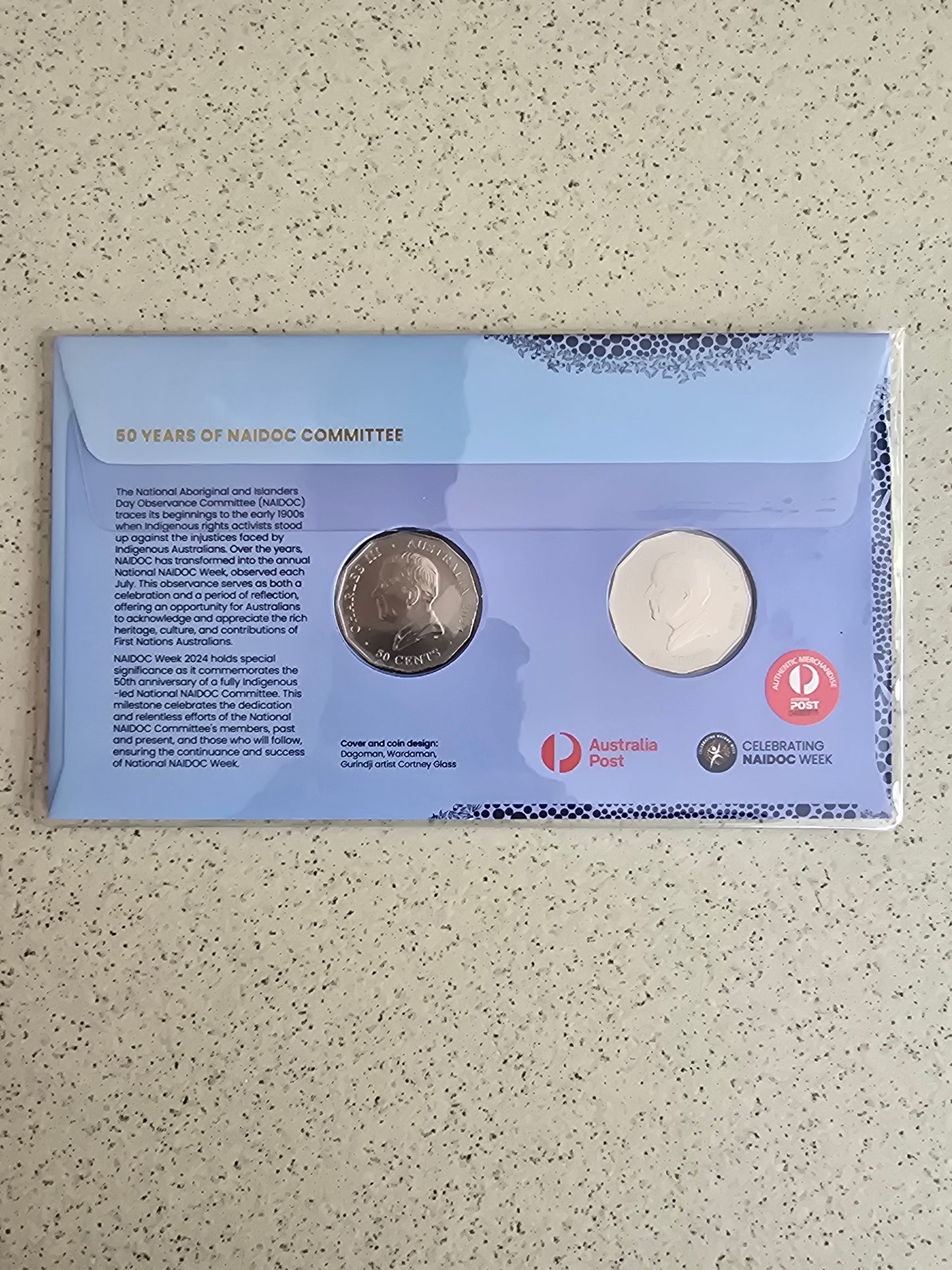 NAIDOC double 50c Impression PNC 2024