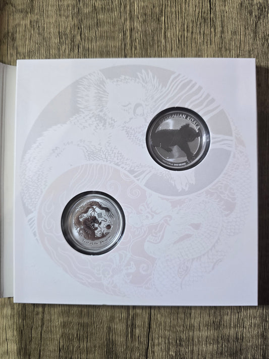 BICE 2011 Koala/Dragon 2 x ½oz set