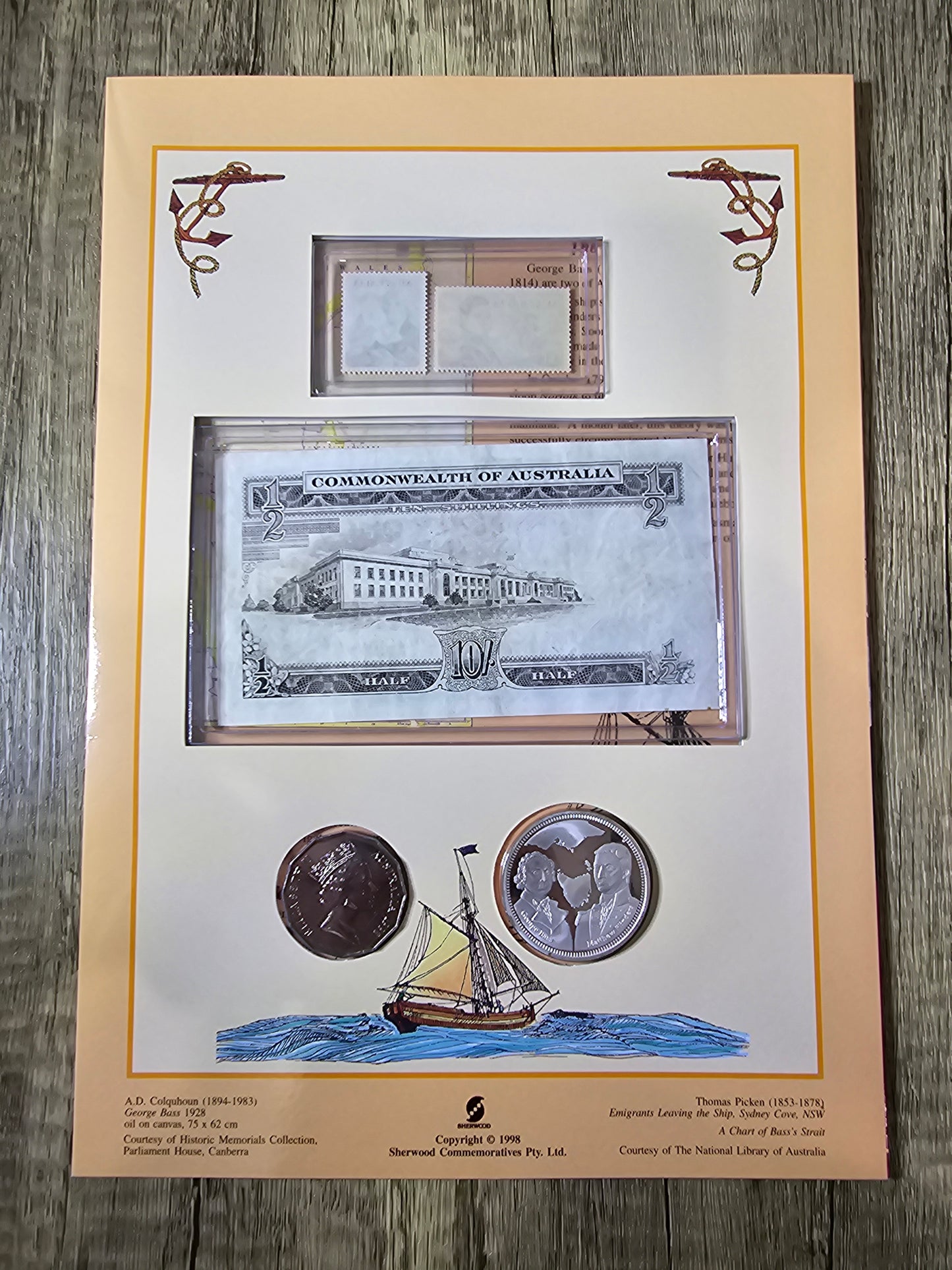Bass & Flinders, Banknote and Coin Sherwood Portfolio 1998