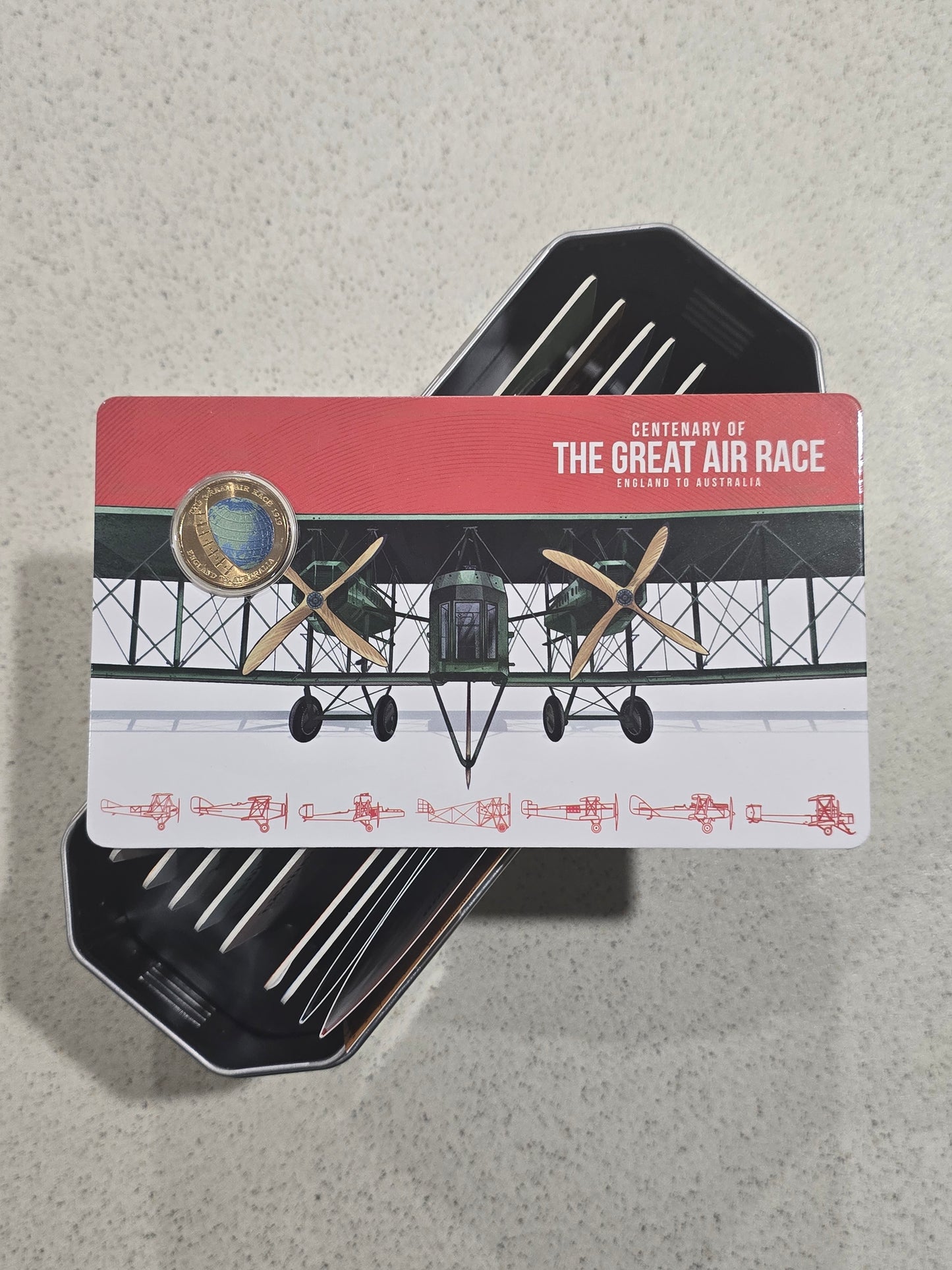 The Great Air Race $1 Tin Set