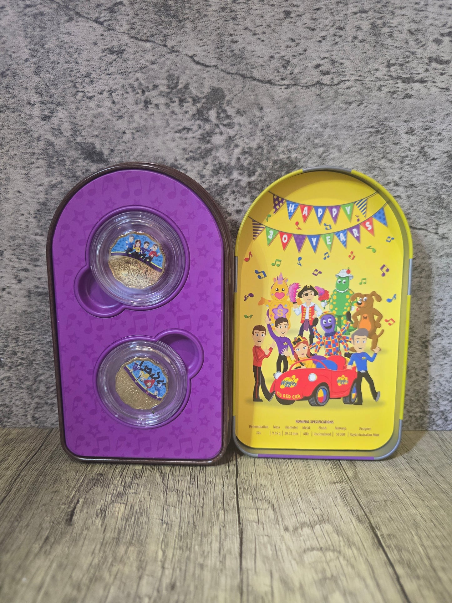 Wiggles Tin (2 coin set)