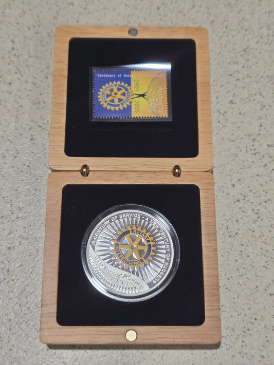100 years of rotary coloured 1oz