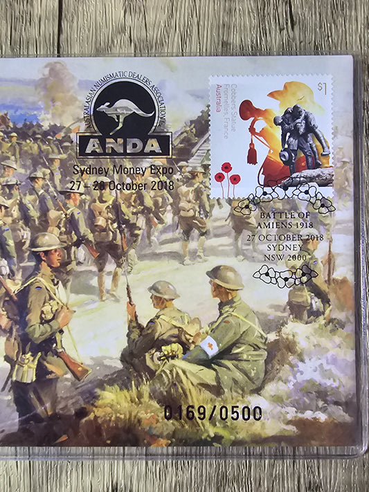 ANDA Sydney Battle of Amiens 50c PNC 2018