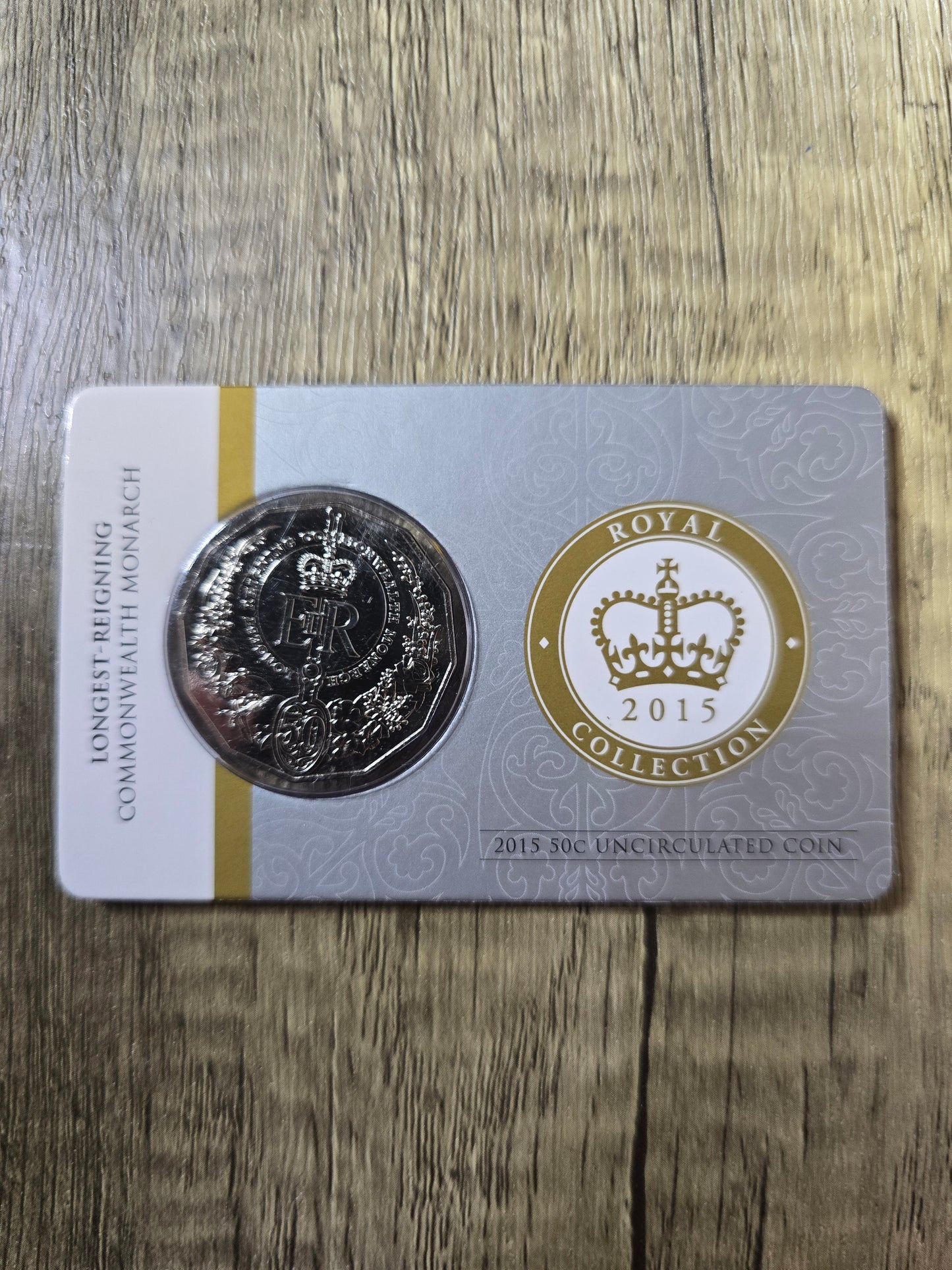 Longest Reigning Commonwealth Monarch 50c card