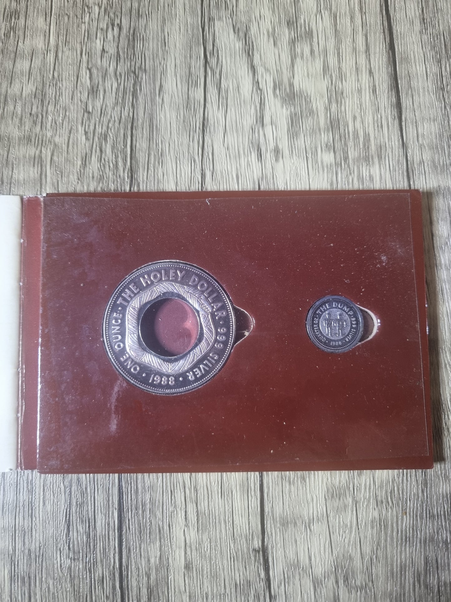 Holey Dollar & Dump Proof 1.25oz (1988/1989/1990 various)