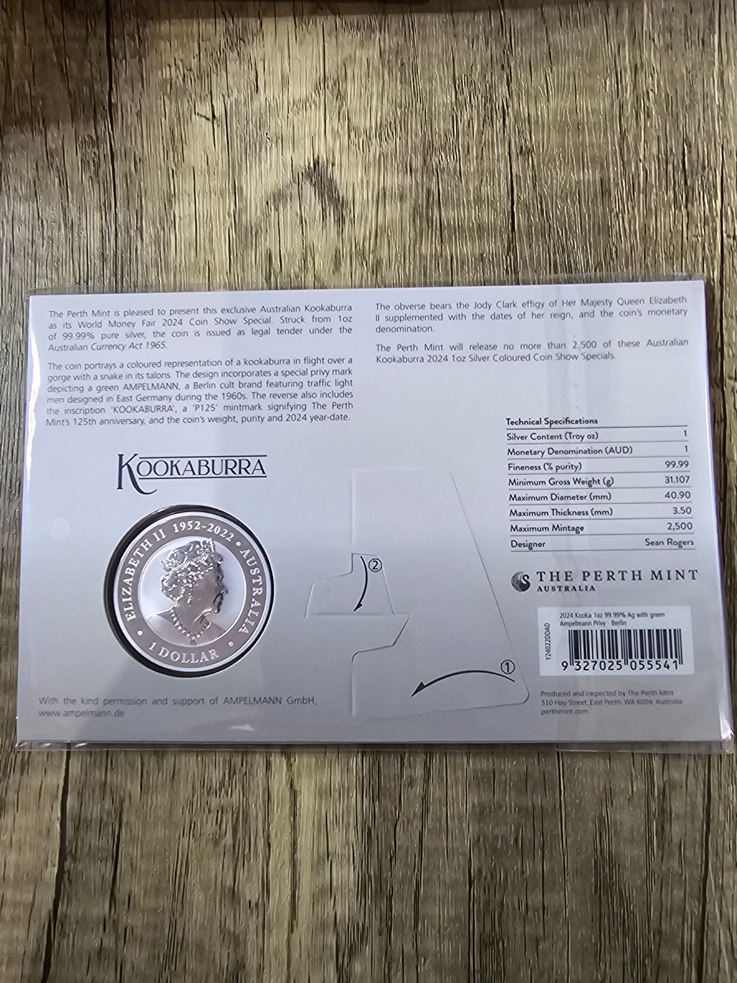 Kookaburra Coloured Privy 1oz WMF 2024