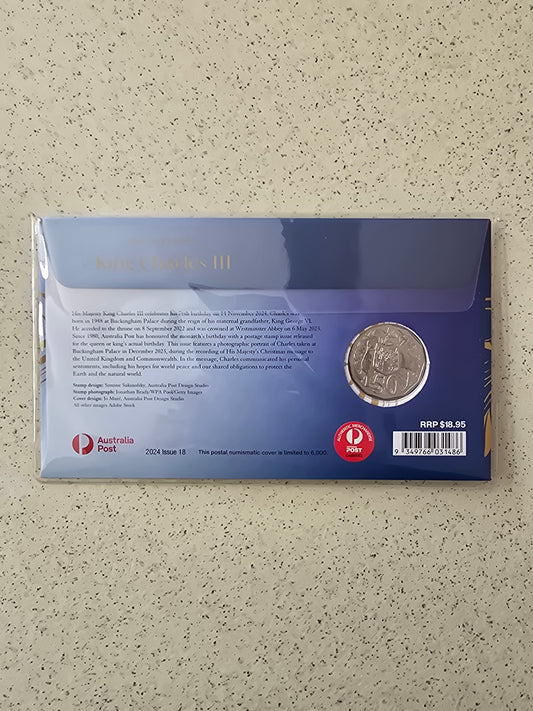 King Charles III 50c PNC (Kings Birthday) 2024