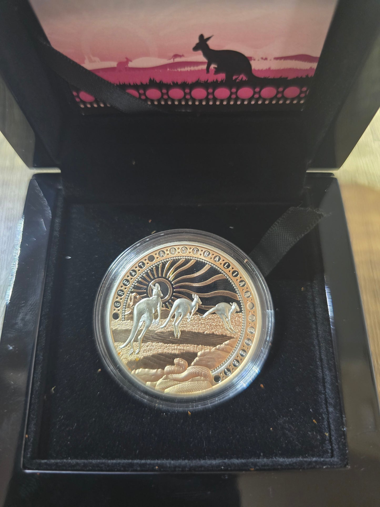 Great Australian Desert 1oz rose gold gild