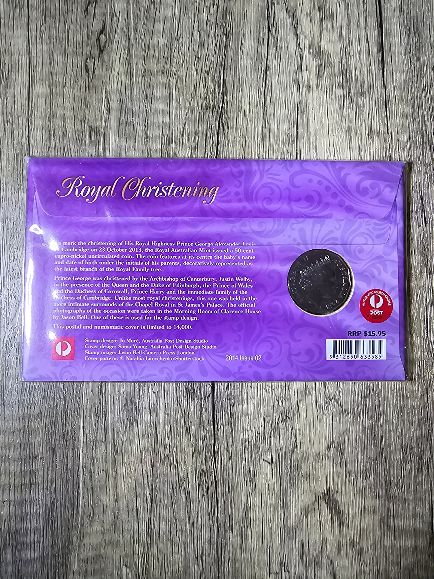 Royal Christening 50c APTA OVP PNC 2014