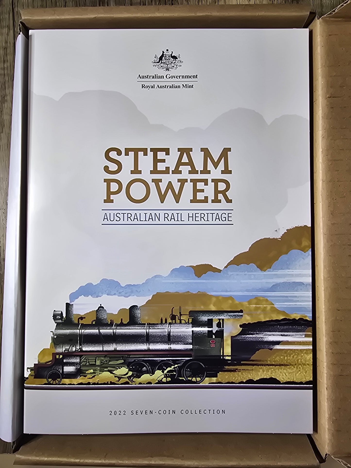 Steam Power - Train Coloured 50c 7 coin set 2021/2022