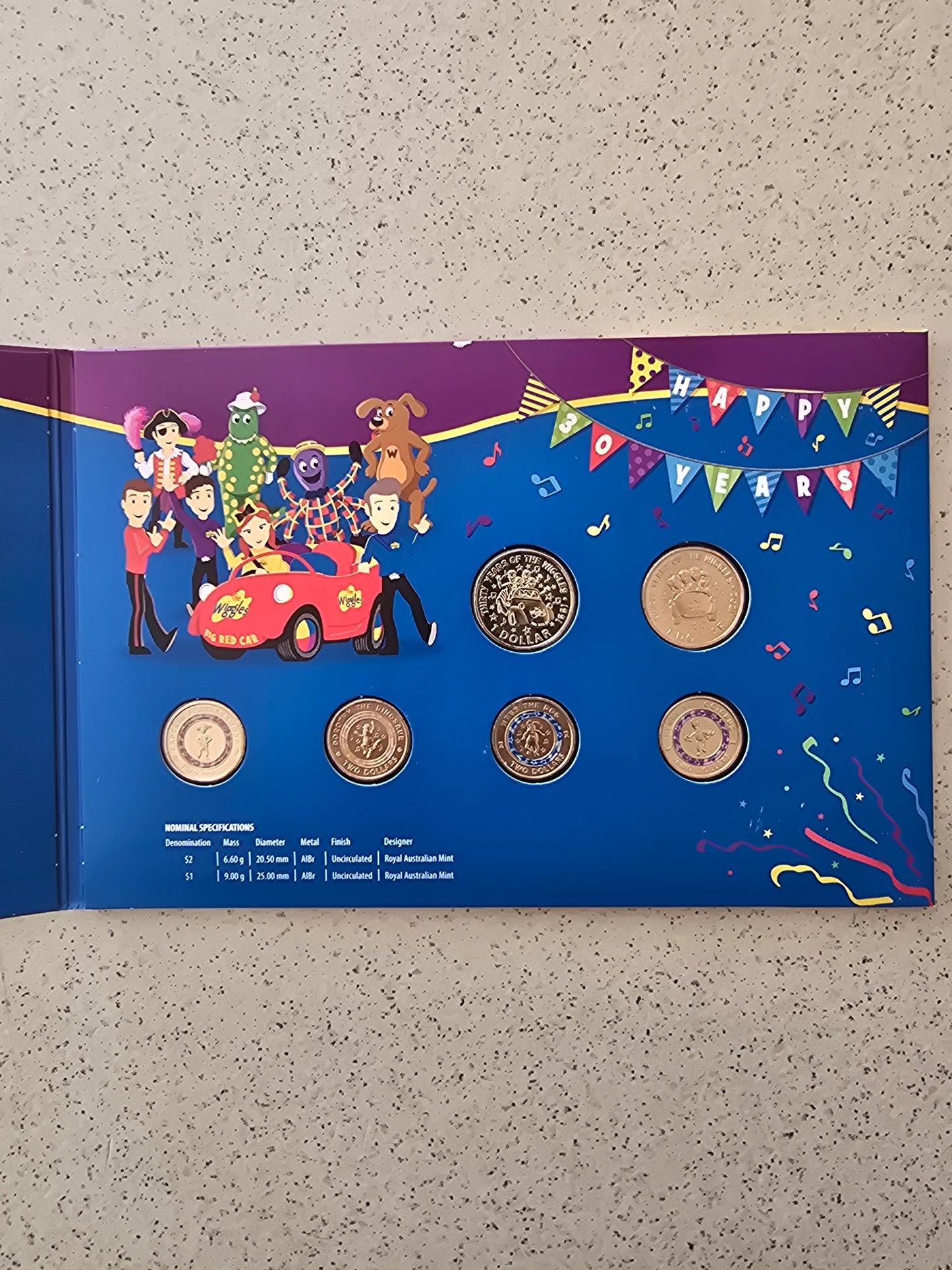 Wiggles Coin Set Folders 2022