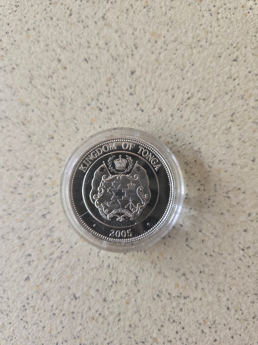 Charles Darwin 1 Pa'Anga Proof - Tonga 2005