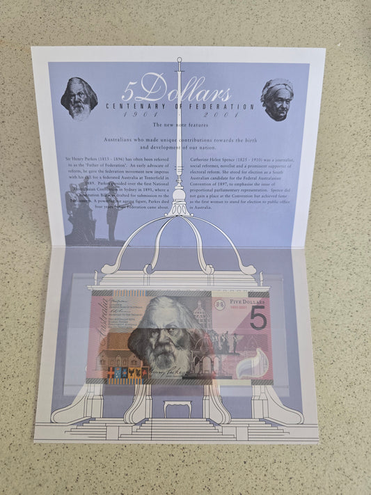 Federation $5 OVP folio NPA