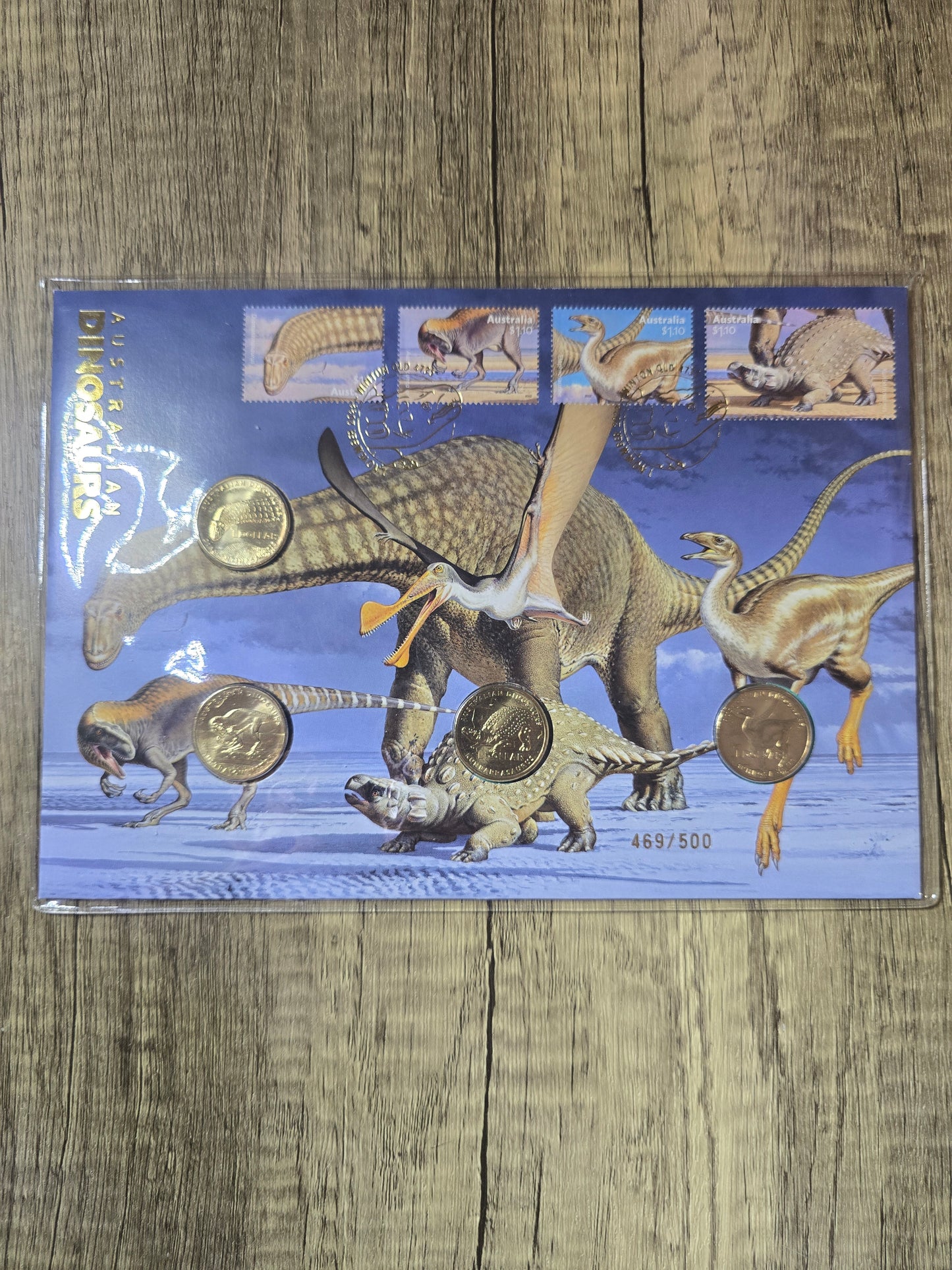 Dinosaur 2022 4-coin Blue Impressions PNC