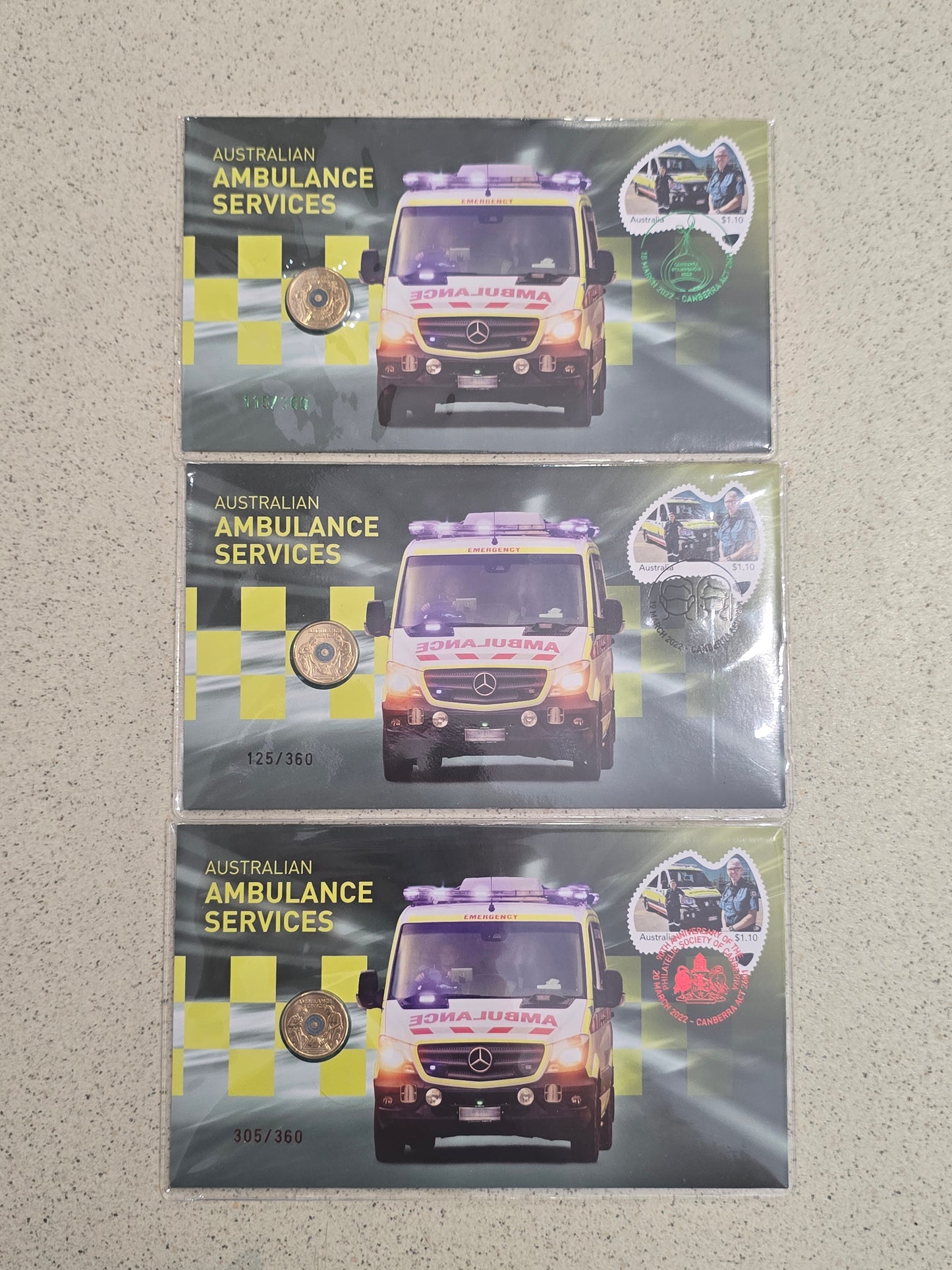 Canberra Show 2022 Ambulance Service PNC Set (3 days)