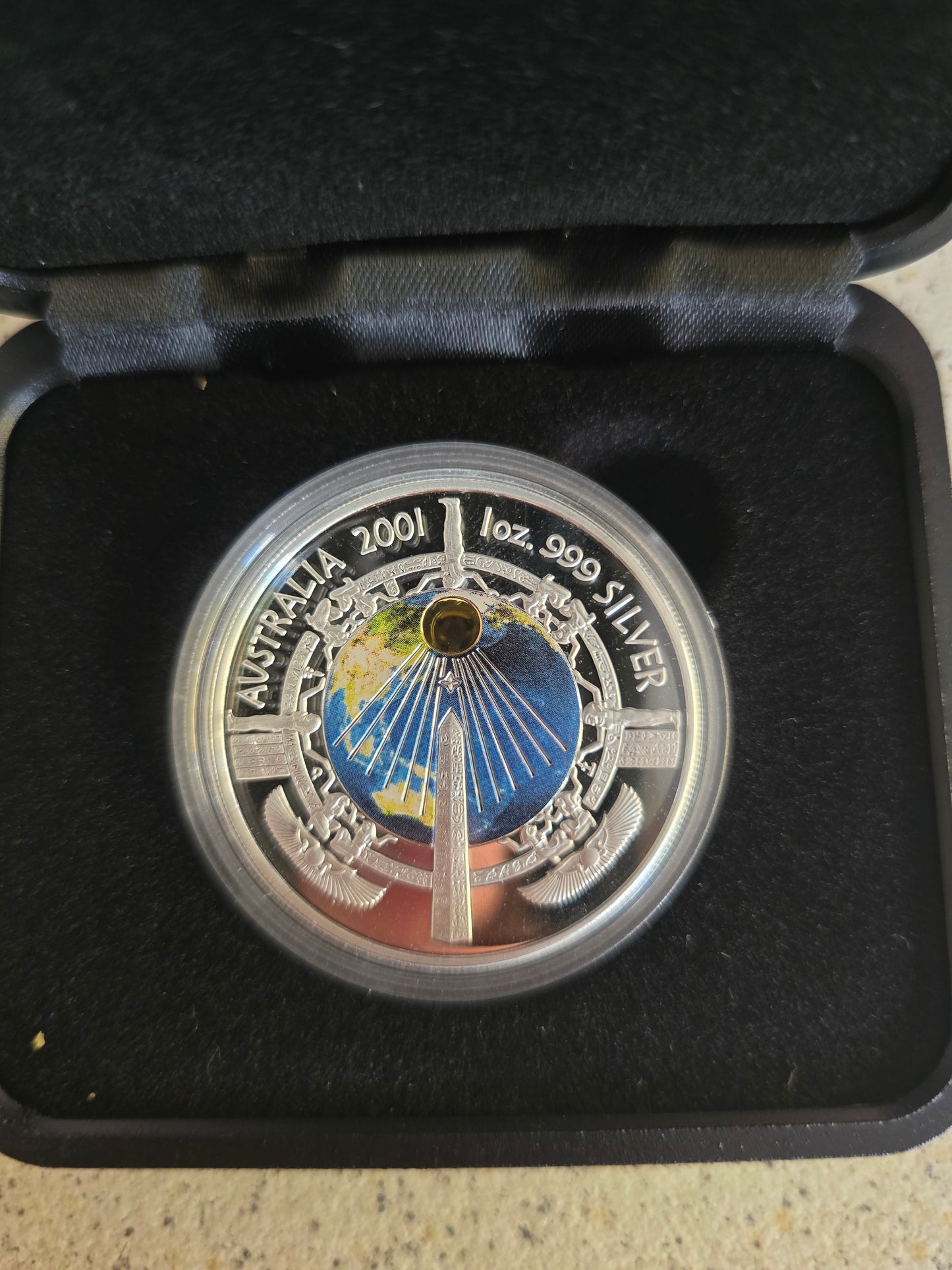Cleopatra's Needle 2001 Millennium Coloured 1oz Proof