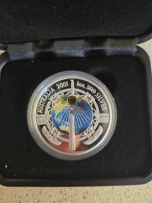 Cleopatra's Needle 2001 Millennium Coloured 1oz Proof