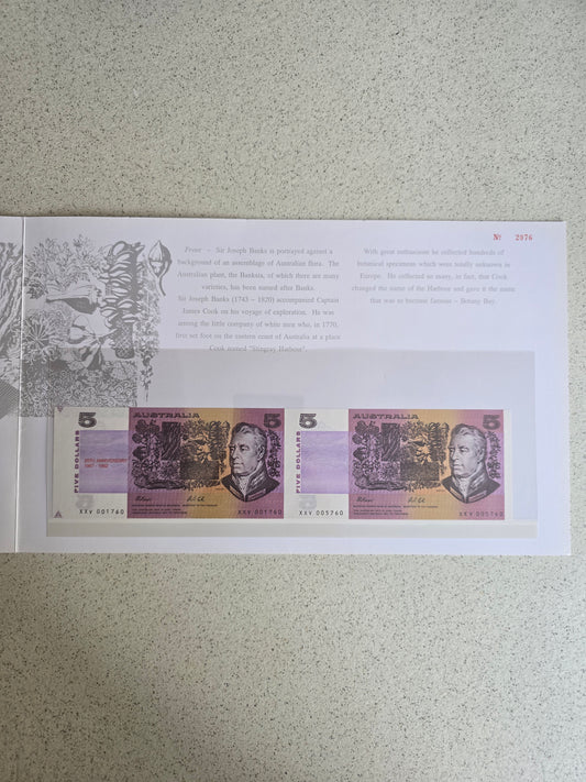 $5 25th Anniversary NAA Horizontal Pair 1992