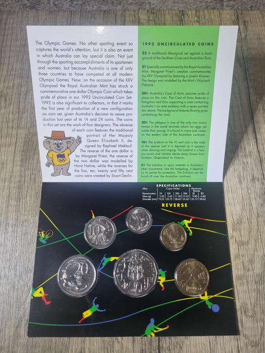 1992 Barcelona Olympics UNC Set