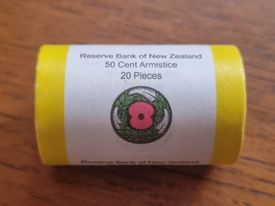 NZ Armistice 50c UNC 2018