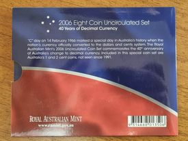 2006 UNC Year Set - 40 years of Decimal Currency