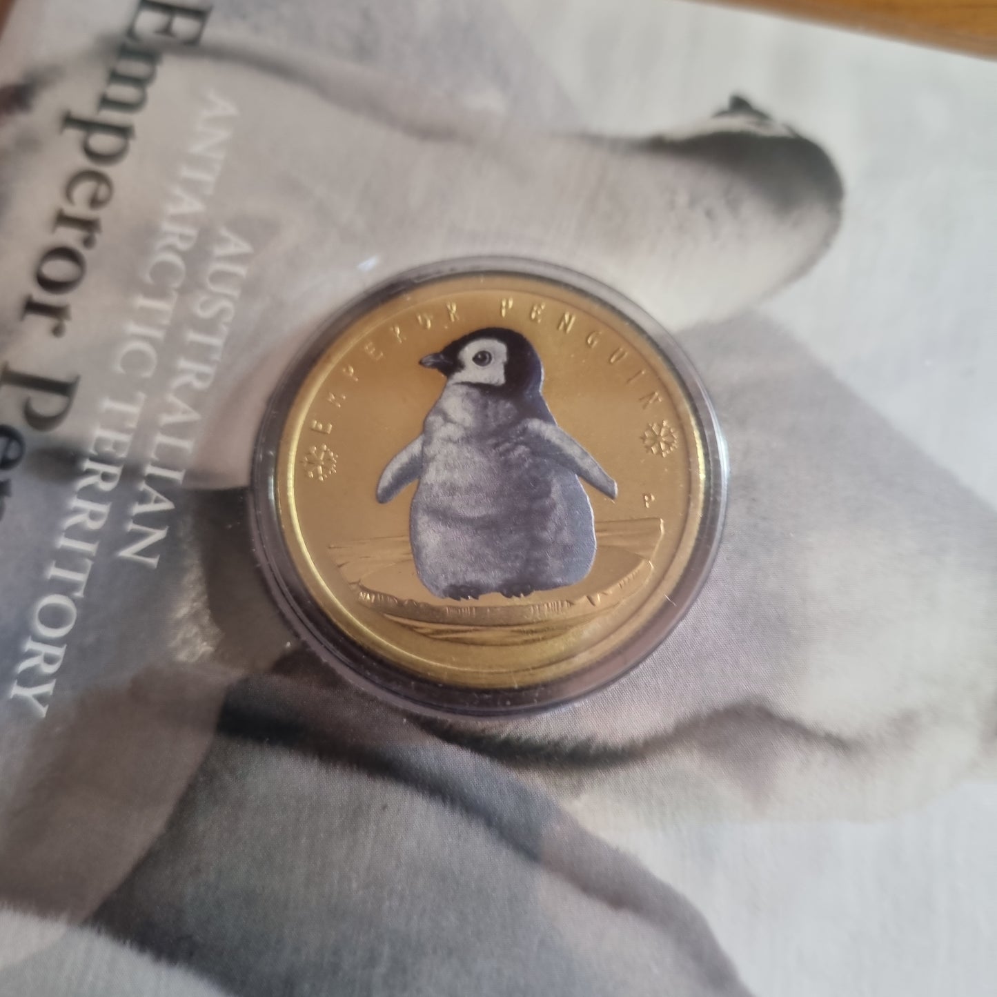 Emperor Penguins AAT Melbourne Stamp & Coin Show $1 PNC
